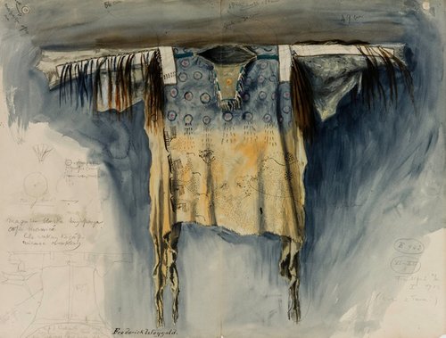 Pictographic Painted Shirt, Frankfurt, 1902, Frederick Weygold