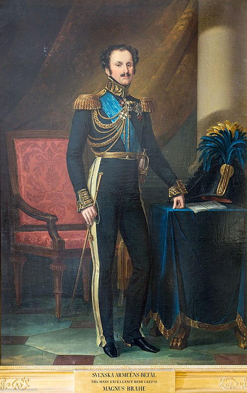 Magnus Brahe, 1790-1844, greve, en av rikets herrar, riksmarskalk, generallöjtnant., 1833, Fredric Westin