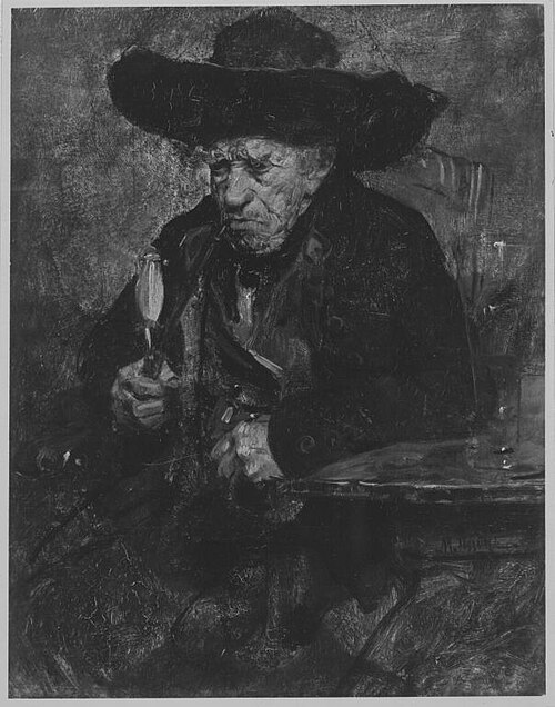 Alter thüringer Bauer, 1885, Max Thedy