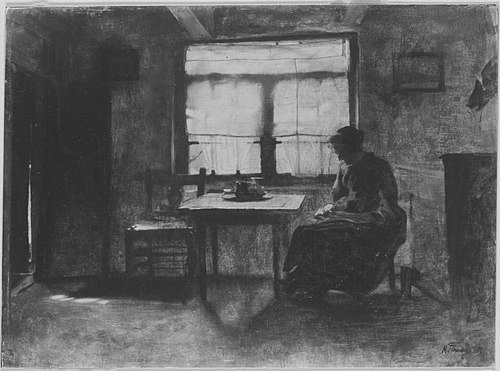 Holländische Fischerstube, 1878, Max Thedy