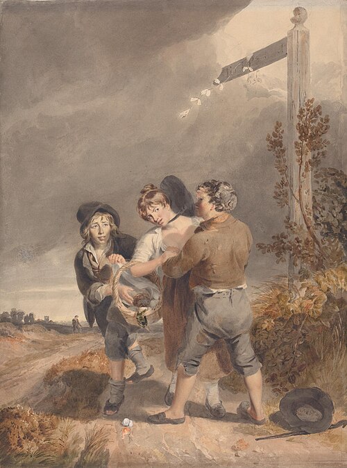 Robbing a Market Girl, 1807, Thomas Heaphy