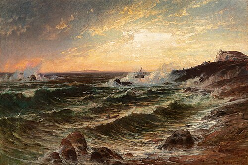 Shipwreck, 1873, Wilhelm Riedel