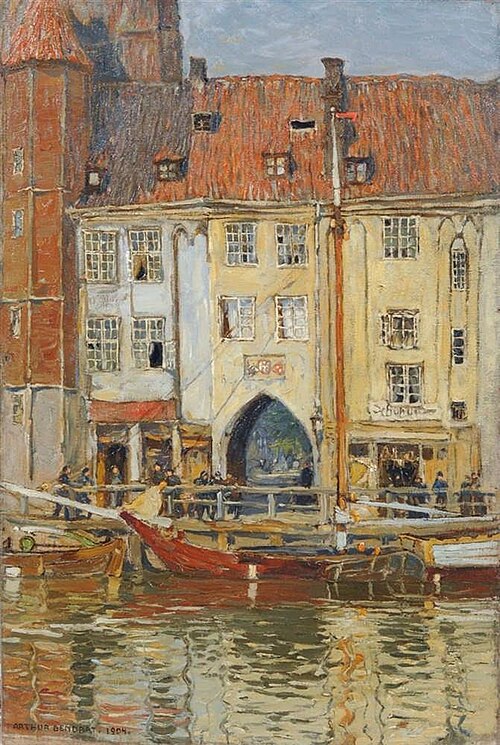Das Frauentor in Danzig, 1904, Arthur Bendrat