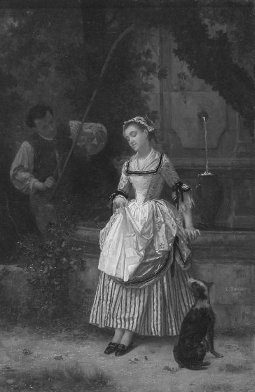 At the Fountain, 1873, Louis-Marie Baader