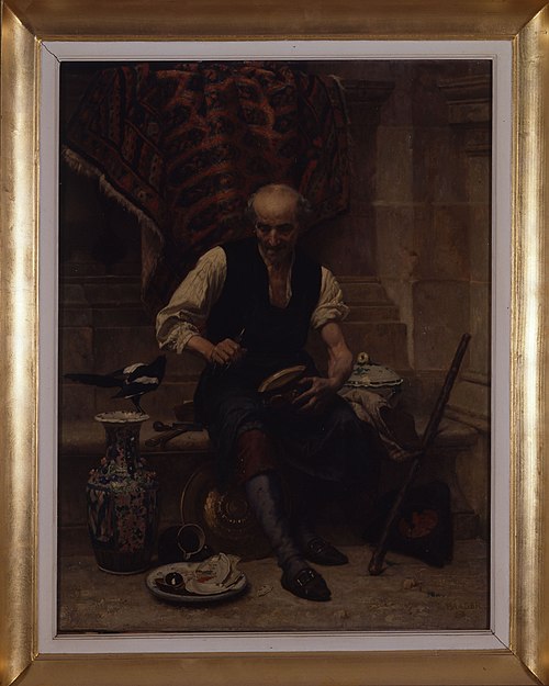 Raccommodeur de faïence, 1878, Louis-Marie Baader