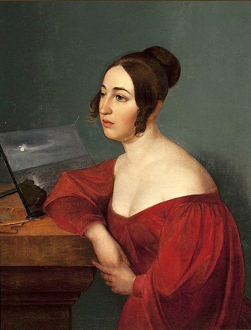 Portrait d'Hortensja Sobańska née Jełowicka., 1836, Wojciech Korneli Stattler