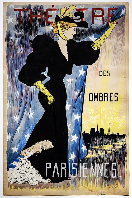 Théâtre des ombres Parisiennes, 1890, Miquel Utrillo