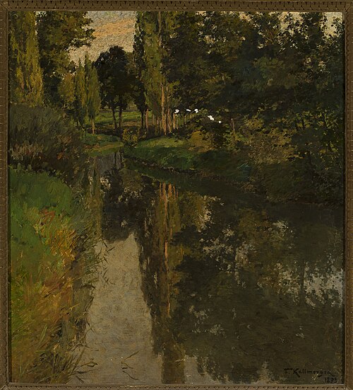 Paysage avec ruisseau., 1893, Friedrich Kallmorgen