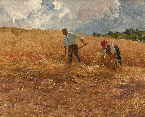 Erntezeit, 1891, Friedrich Kallmorgen