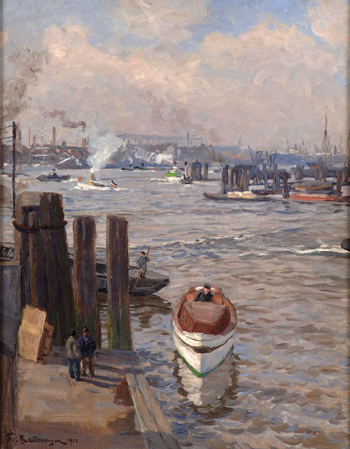 Port of Hamburg 1910, 1910, Friedrich Kallmorgen