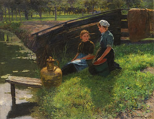 Un après-midi d'été., 1893, Friedrich Kallmorgen