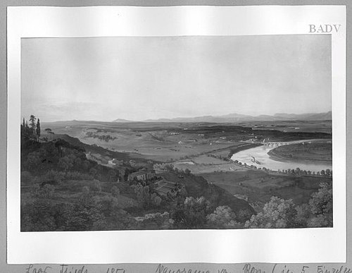 Panorama of Rome, part I, 1851, Friedrich Loos