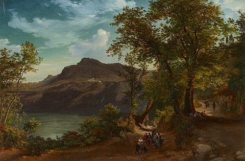 Monte Cavo bei Albano, 1854, Friedrich Loos