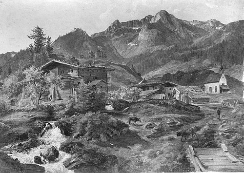 Bad Fuschl im Pinzgau, 1834, Friedrich Loos