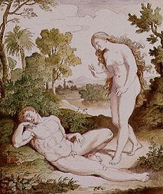 Adam and Eva, 1750, Friedrich Müller