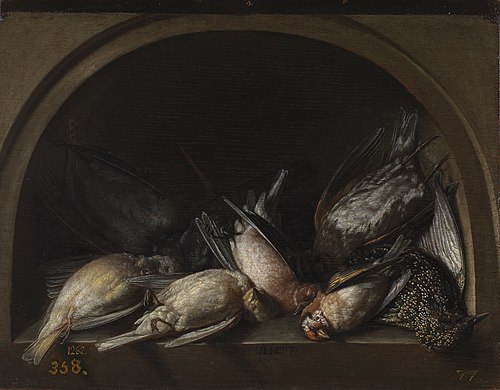Still Life with Game Fowl, 1615, Herman van Vollenhoven