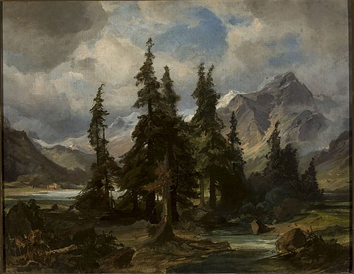 Mountain landscape from Norway, 1845, Friedrich Preller the Younger