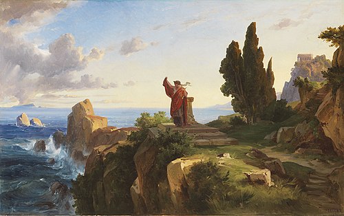 Scène antique dans un paysage héroïque, 1876, Friedrich Preller the Younger