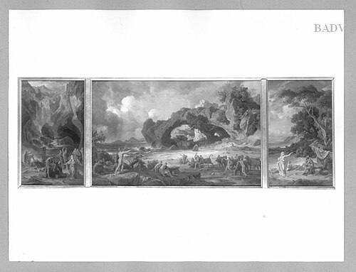 3 scenes from Odyssee, 1865, Friedrich Preller l'Ancien
