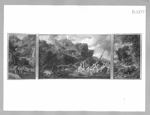 3 scenes from Odyssee, 1865, Friedrich Preller l'Ancien