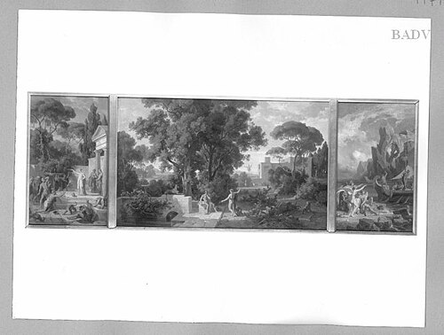 3 scenes from Odyssee, 1864, Friedrich Preller l'Ancien