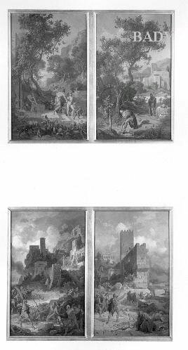 two mythological scenes, 1865, Friedrich Preller l'Ancien
