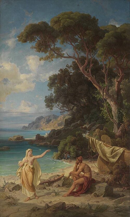 Odysseus nimmt Abschied von Kalypso, 1864, Friedrich Preller l'Ancien