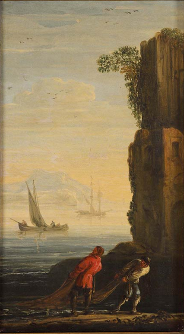 Seascape with figures (1), 1660, Jan de Momper