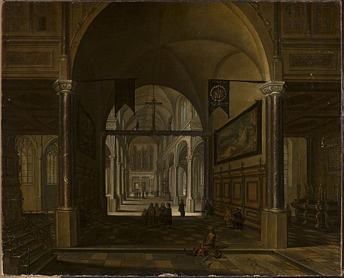 Church interior, 1662, Anton Gunther Gheringh
