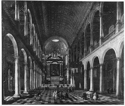 Interior view of the Jesuit Church in Antwerp, 1663, Anton Gunther Gheringh