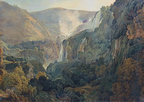 Die Wasserfälle von Terni, 1834, Friedrich Nerly