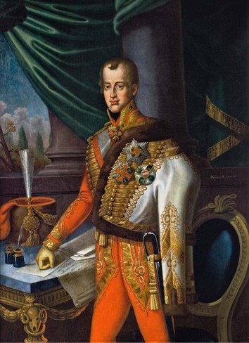 Portrait of Ferdinand V of Hungary (1793–1875), 1831, Mihály Wándza
