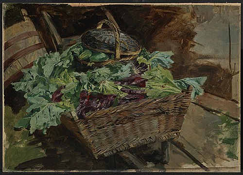 Korb mit Gemüse, , Fritz Boehle