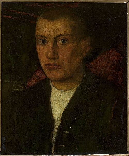 Self-portrait, , Fritz Boehle