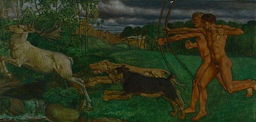 Archers (deer hunting), 1903, Fritz Boehle