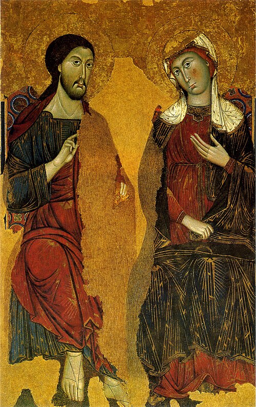 Le Christ et la Vierge en gloire, 1270, Rinaldo da Siena