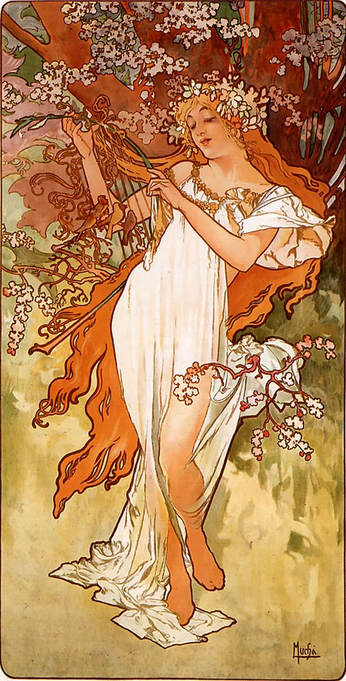 Spring, 1896, Alfons Mucha