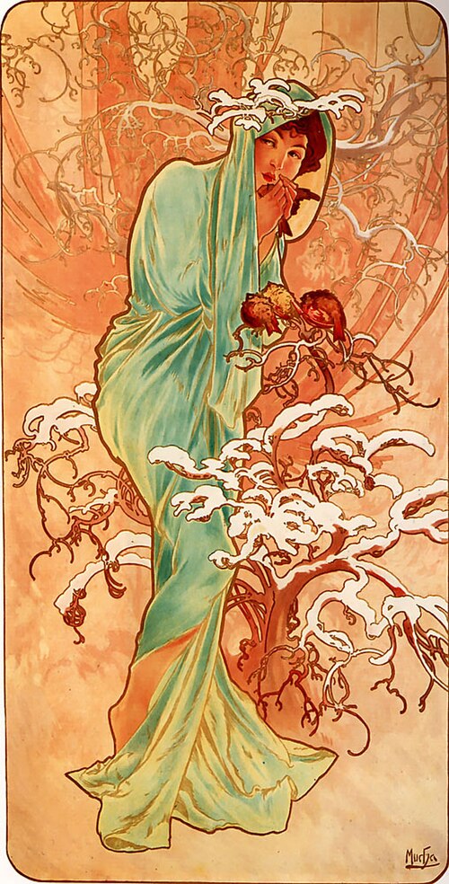 Winter, 1896, Alfons Mucha