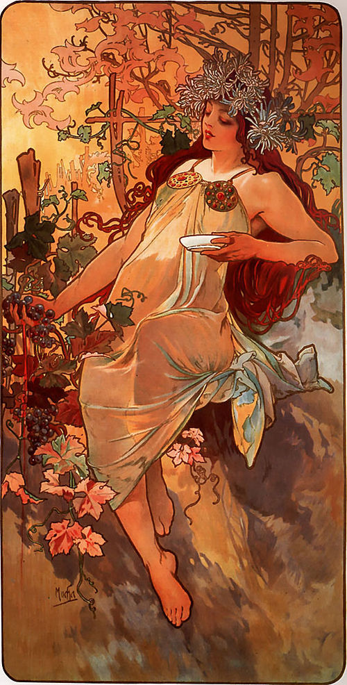 Autumn, 1896, Alfons Mucha