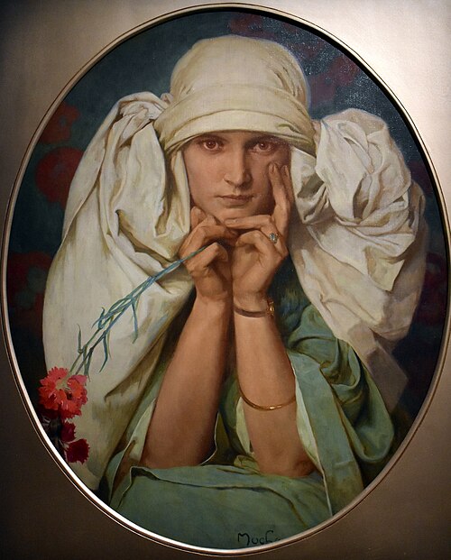 Portrait de Jaroslava, 1931, Alfons Mucha