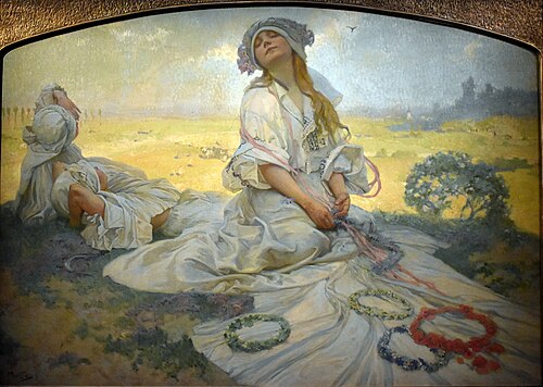 Chant de Bohème, 1918, Alfons Mucha