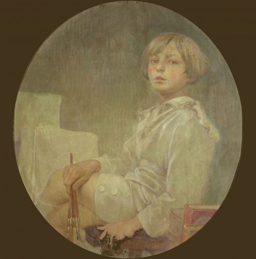 Portrait of Mucha's Son, Jiří, 1925, Alfons Mucha