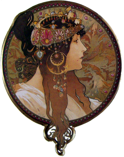 Têtes Byzantines, 1827, Alfons Mucha