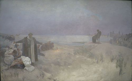 Le Dernier Jour de Jan Amos Komenský, 1918, Alfons Mucha