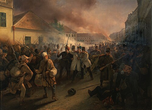 The Heroic Death of General Heinrich Hentzy von Arthurm, 1850, Fritz Allemand