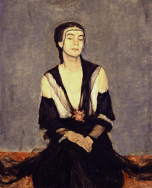 The Wife of the Artist, 1919, Fritz Rhein