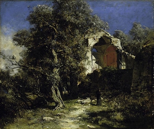 In the olive wood., 1888, Fritz von Wille