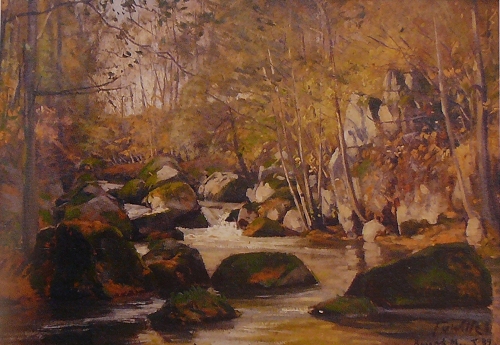 Rauscher Mühle., 1889, Fritz von Wille