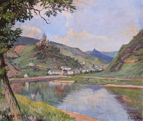 Summerday in Cochem, Germany., 1933, Fritz von Wille