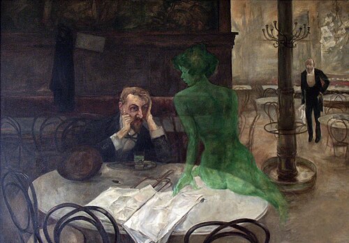 The Absinthe Drinker, 1901, Viktor Oliva
